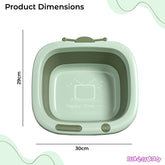 Multipurpose Baby Essential Wash Basin for Baby (Square Green)